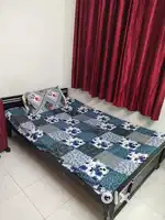 Bed with Mattress & 2 Pillows – 4x6 ft, Excellent Condition