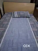 Bed size 4feet / 6 feet  with mattress and 1 side table with 2 drawer