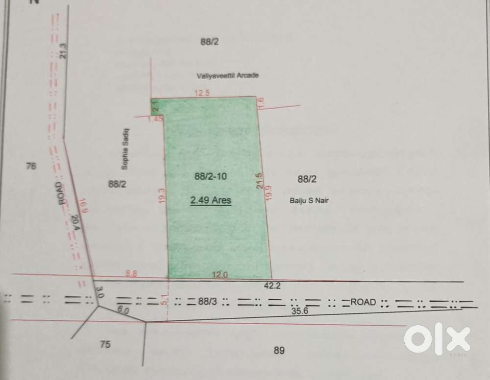 6.15 cent land for sale