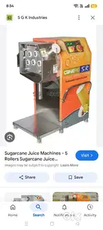 Sugarcane machine 5 rollswith stand box 4side doors