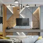 1/3 BHK flat in wooden furniture and all work solution