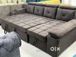 L TYPE LUXURY LONGER SOFA COME BED AVAILABLE AT ZAM ZAM FURNITURE