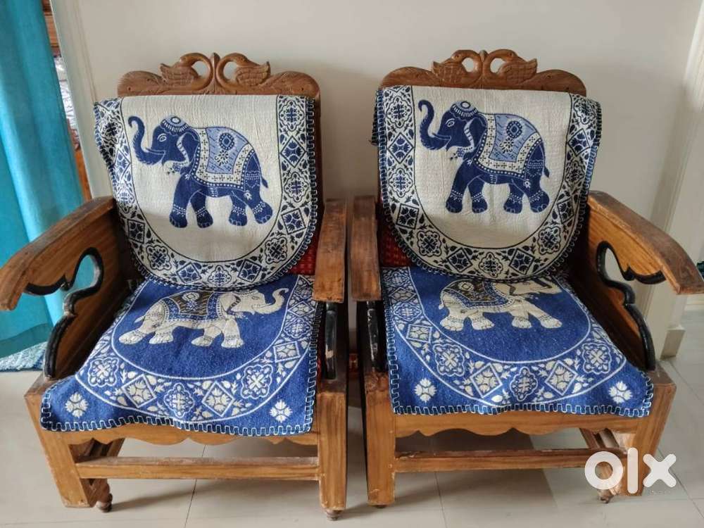 2+1+1 traditional wooden sofa with center Table