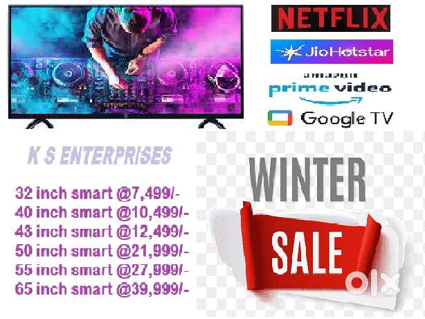 WINTER SUPER SALE 43 INCHES  SMART, 4K UHD LED TV IN 12,499 ONLY.