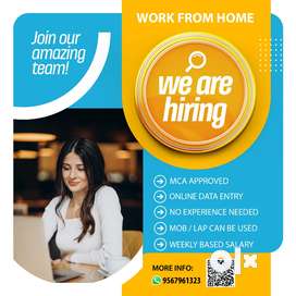 WORK FROM HÖME ~ MOBILE TYPING JOB -` WEEKLY BASED SALARY ASSURED ~×