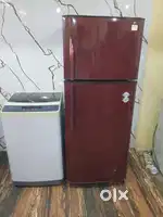 Godrej flower model double door refrigerator and washing machine