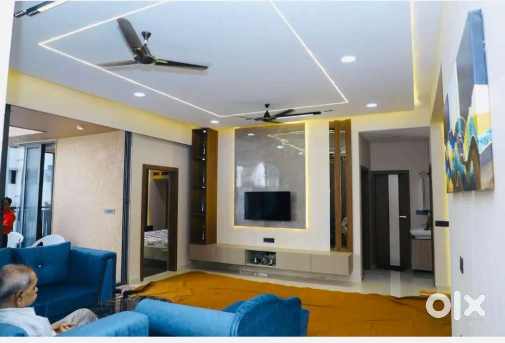 3 BHK Super Luxurious First-Floor Flat+Terrace @ New Cg Rd Chandkheda