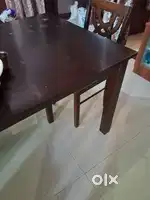 Wooden Dining table 4 seater with sofa