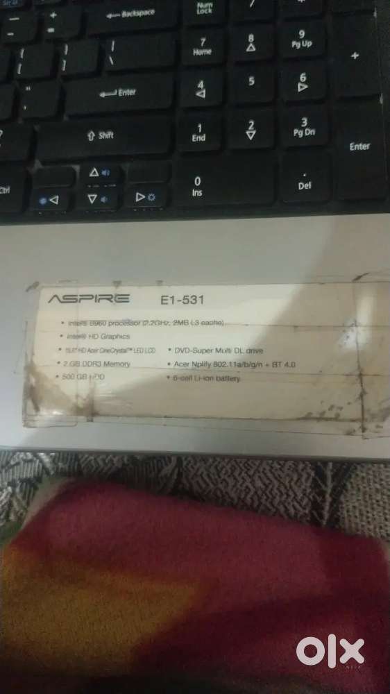 Acer laptop old 1 year