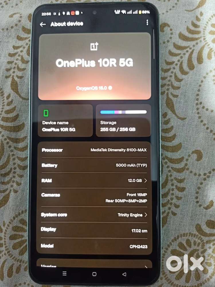 ONEPLUS 10R 12 GB RAM 256 GB Storage