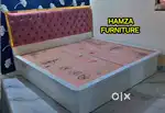 HAMZA FURNITURE REPRESENT KING SIZE PLYWOOD BED 6BY6 WITH STORAGE BAFA