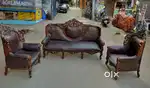 Antique maharaja sofa set wooden 3+1+1