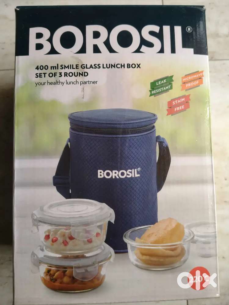 New Branded Borosil Lunch Box