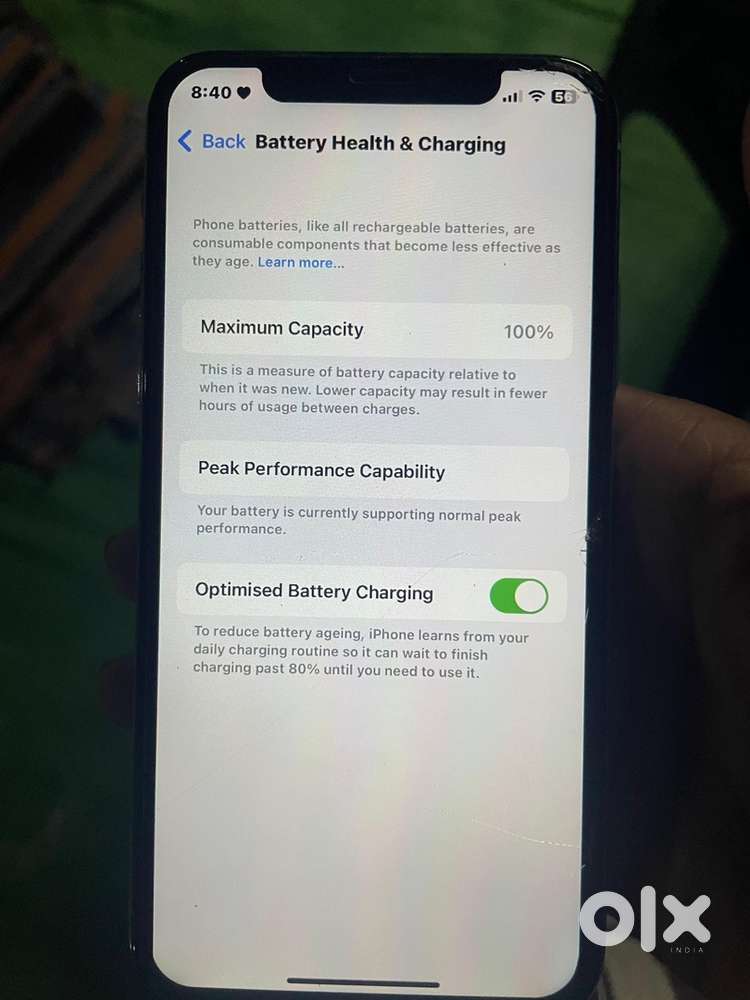 I phone 10x 4.   64 battery helth 100
