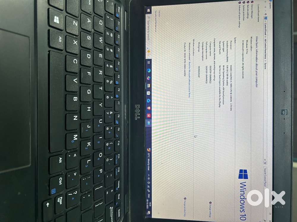 Dell laptop latitude 5290 i5 8gb ram 256 hard disk windows 10
