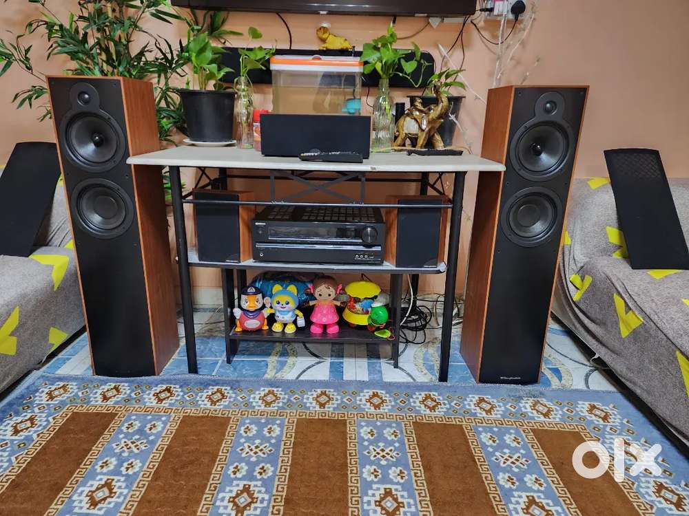 Onkyo Amplifier + Wharfedale 5 Speaker Set – Excellent Condition