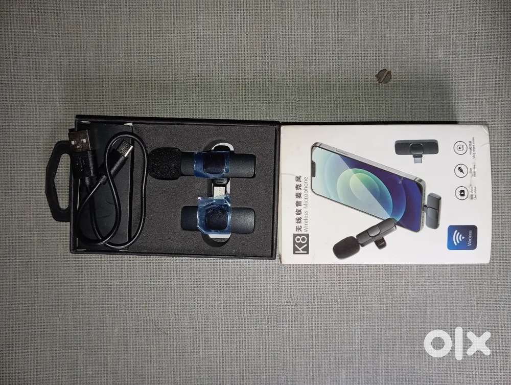 K8 Wirless Microphone  HD Voice  Voice Recorder