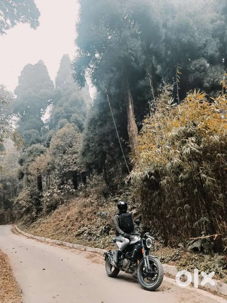 One hand use. Both new tyres. All paper OK.