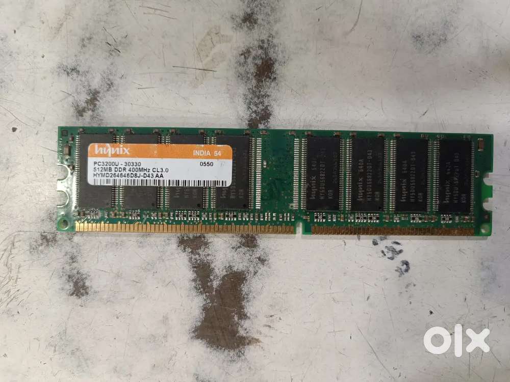 The product is a Hynix 512MB DDR RAM module.