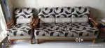 3+1+1 Wooden Tickwood Sofa Set
