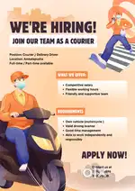Hiring delivery agents