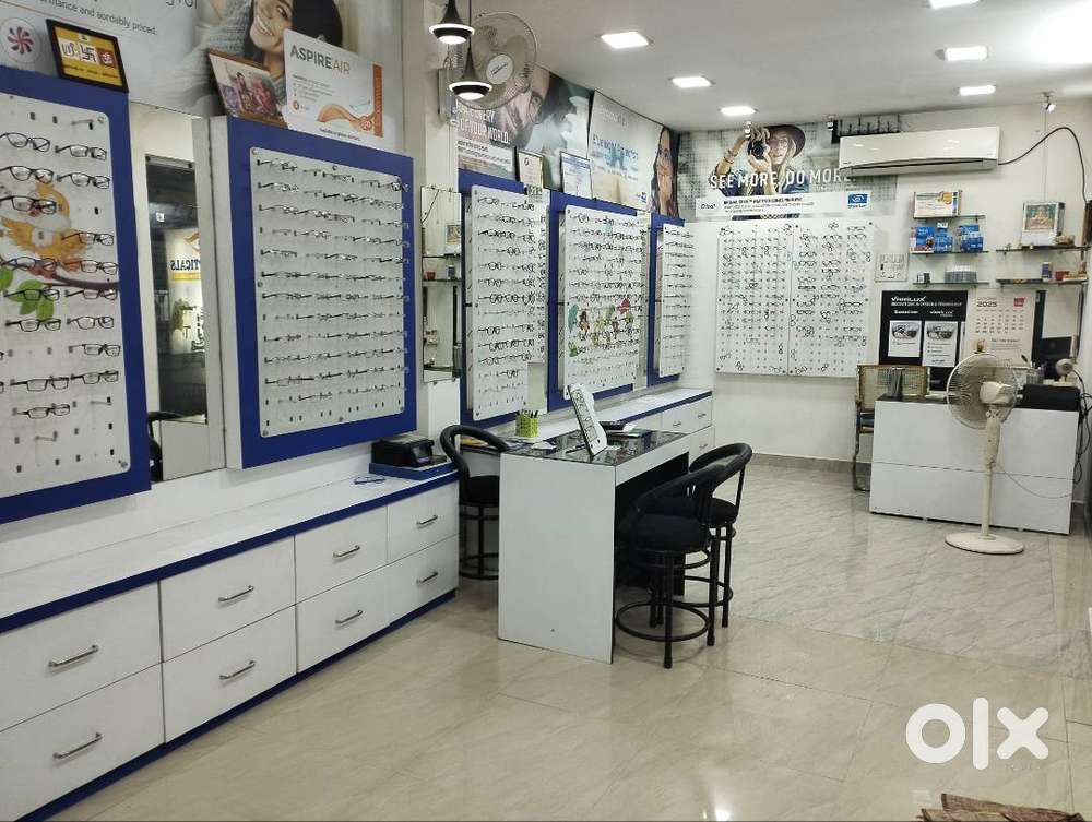 Optical shop acrylic display and furniture