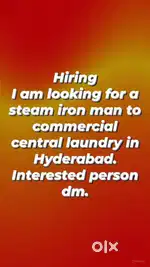 Steam press man