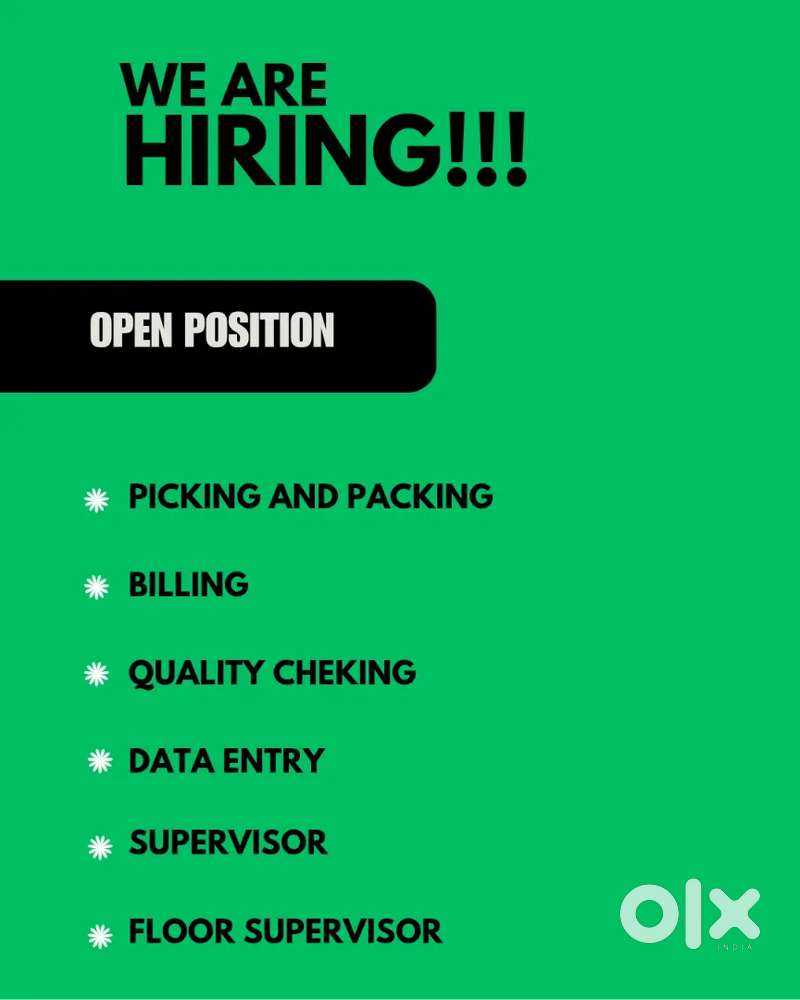 WE ARE HIRING FOR DATE ENTRY OPERATOR