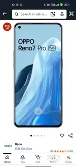 Oppo reno 7 pro 5g 12+12gb ram 256gb rom