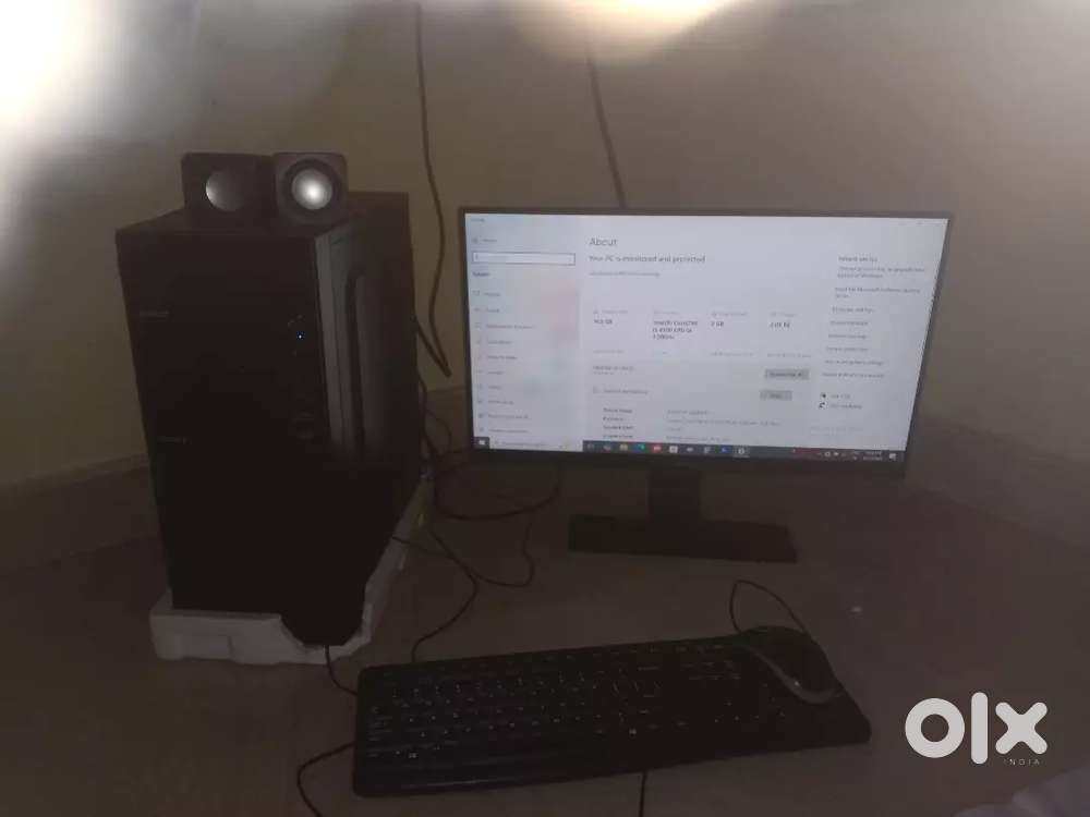 Computer with monitor