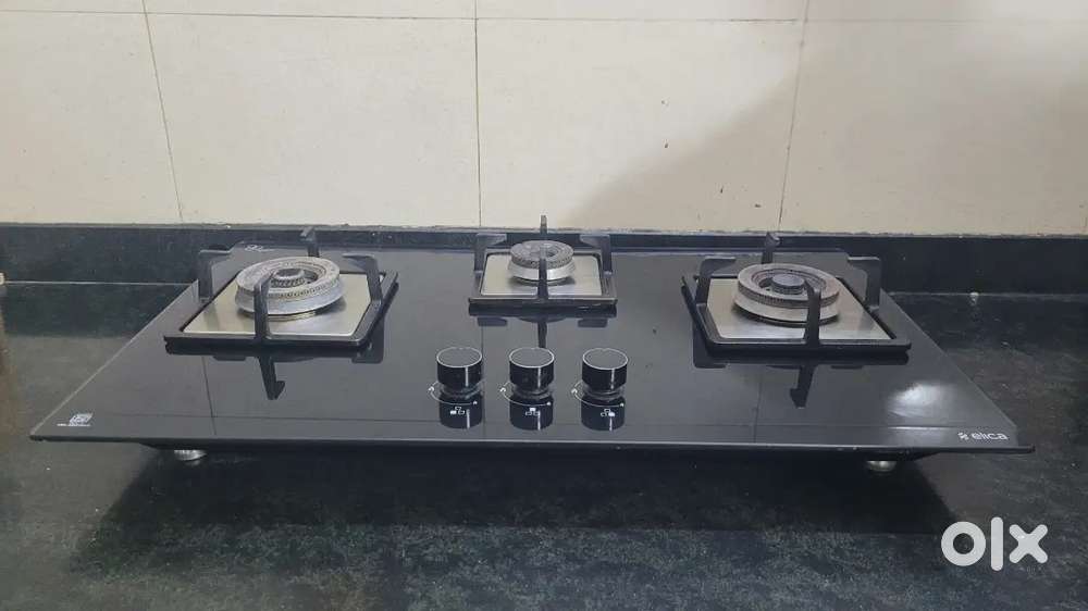 Gas chullah/hob top, 3 burners, automatic ignition,Trusted brand Elica