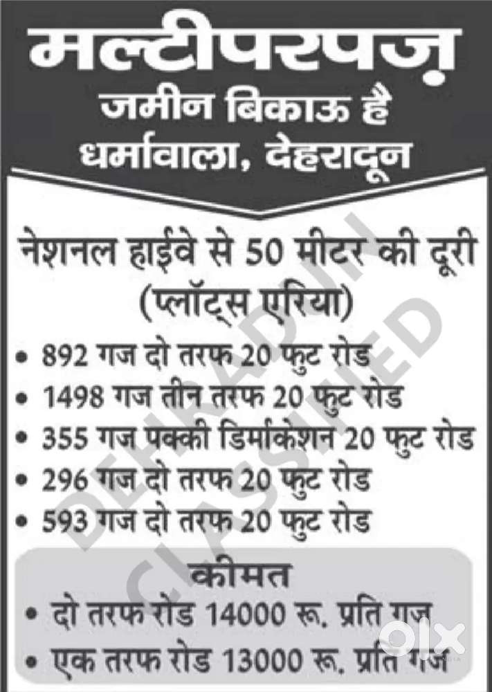 Plots For Sale In Dharmawala