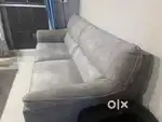 Grey large 3-seater sofa from floating walls up for sale