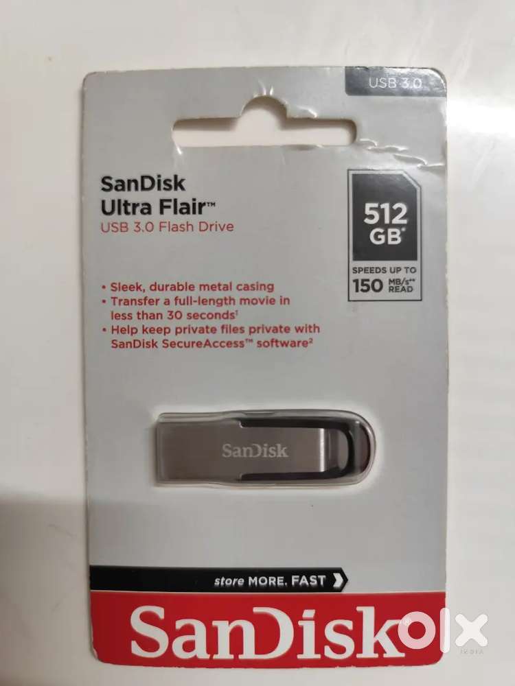 SanDisk Ultra Flair 512GB USB 3.0 Flash Drive SDCZ73-512G-I35