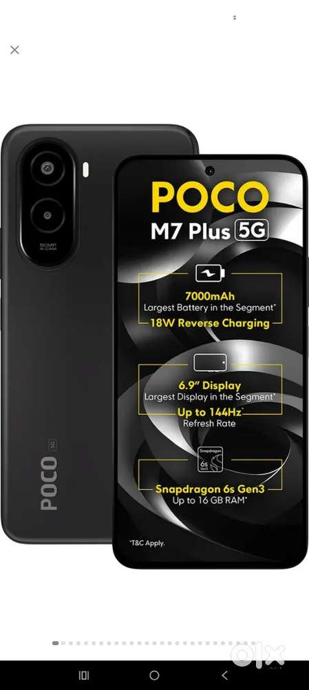 Poco m7 plus 5g phone 2din purana h jis kisi ko lena ho call ya msg me
