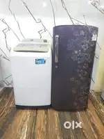 Samsung single door refrigerator and Samsung top load washing machine