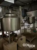 Dairy ke liye stainless steel kettle 100 Ltr, hardener, freezer,boiler