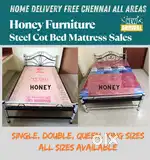 Home Furniture Steel Cot Bed Mattress Sales / Grand Sales