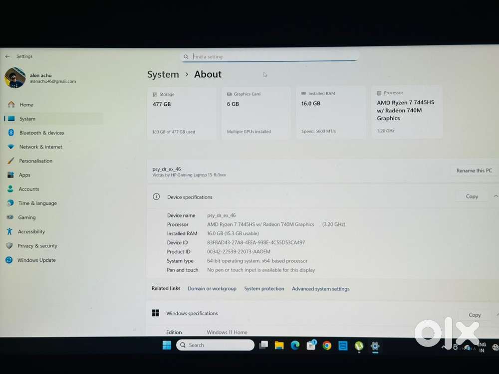 Hp victus gaming laptop