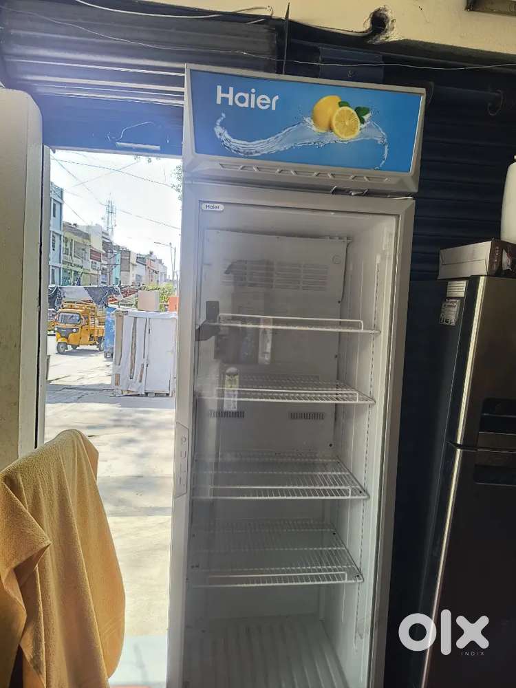 Fridge haier glass door fridge