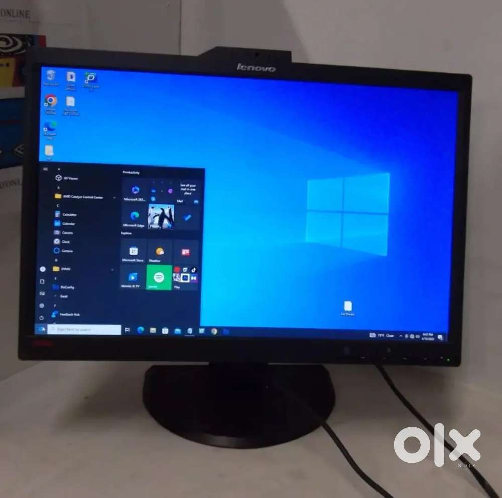 Lenovo ThinkVision Led 22 Monitor VGA DP Webcam USB Hub