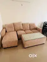6 seater sofa with centre table and 8 seater dinning table with chair