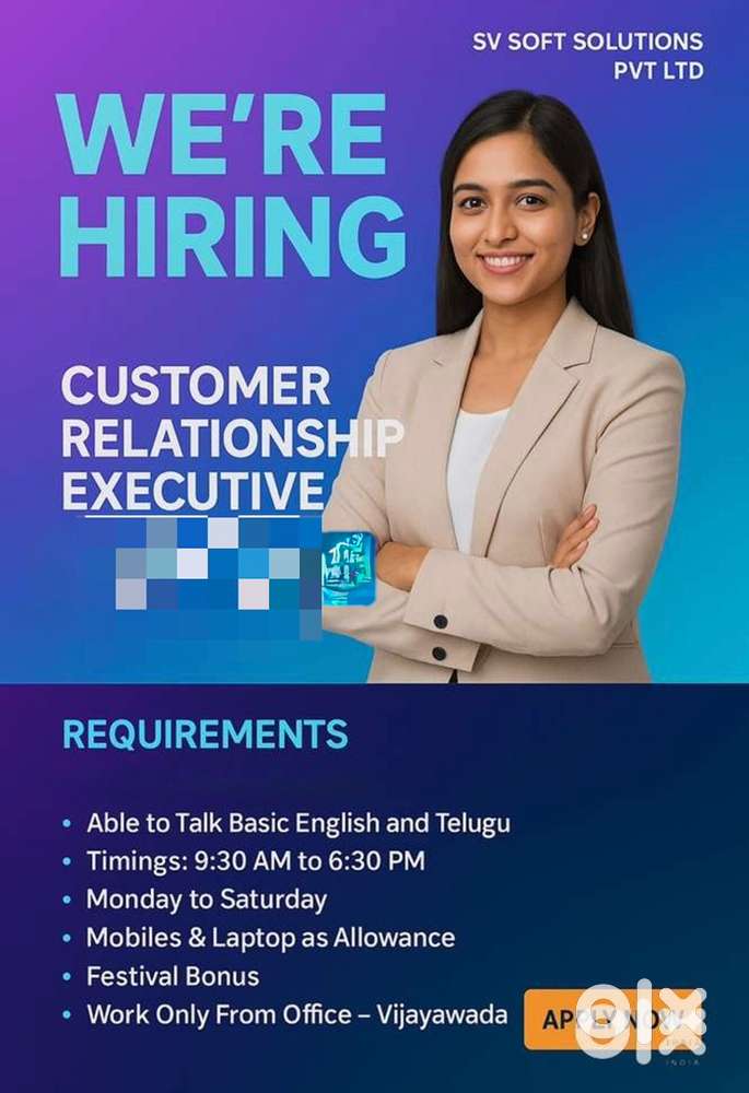 Hiring: Customer Relationship Executive