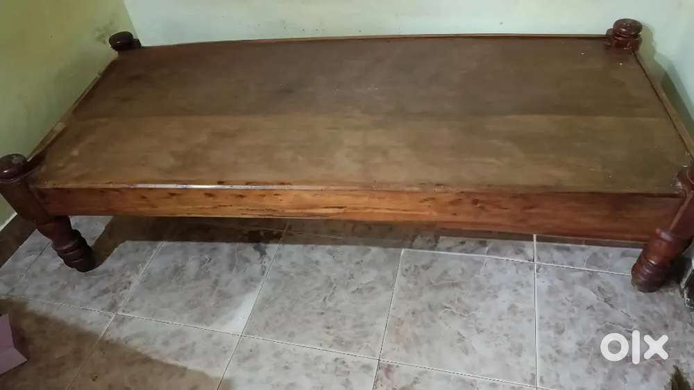 Sing bed teak wood cot