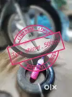 Car  bike tyres shining