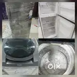 I'd 89 lg double door refrigerator %top load washing machine
