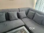 Sofa set with 5 cushion and 2 side stool and center table