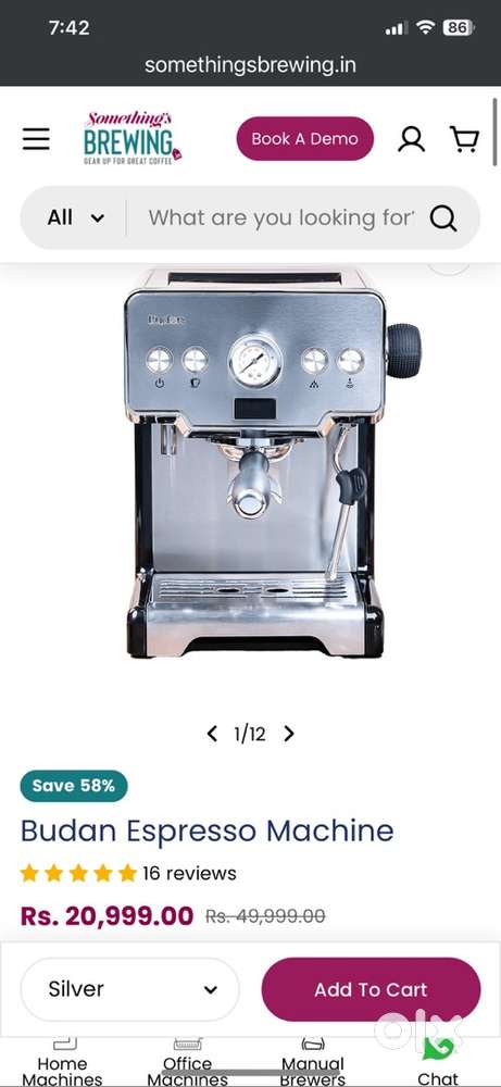 Budan espress machine