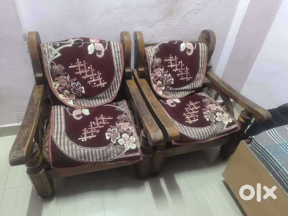 Wooden sofa. 3+1+1 seater 6500 only