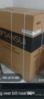 New Sansui washing machine 7kg